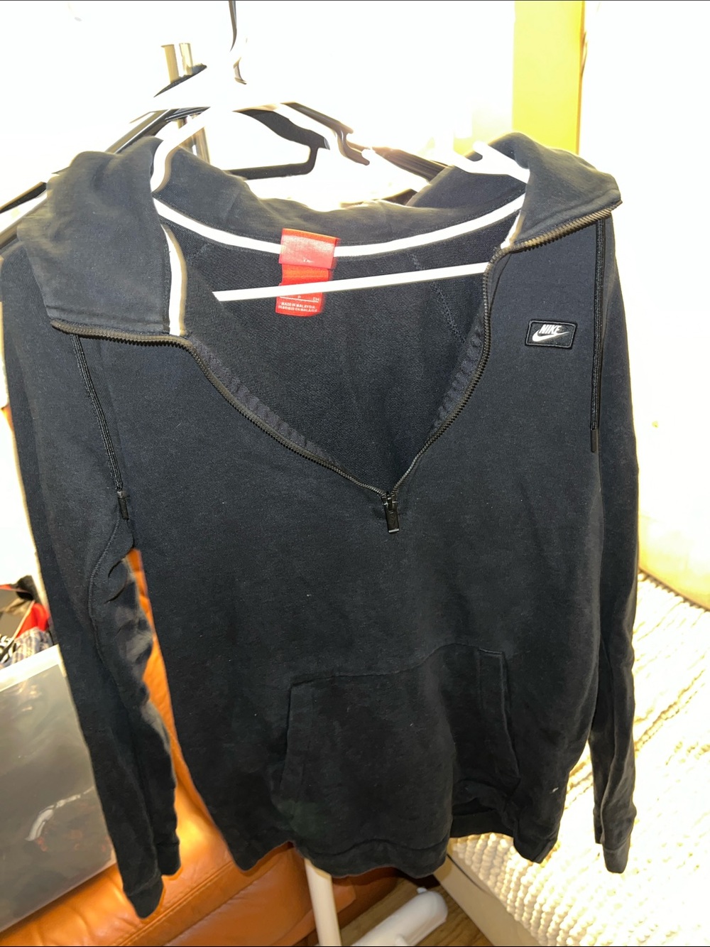 Nike Black Half-Zip Pullover Hoodie